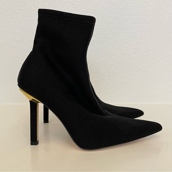 Good American Ankle Shine Neoprene Booties 10 - Picture 4 of 7